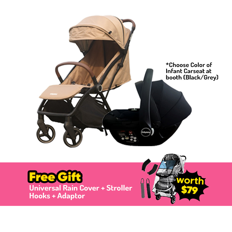 Odyssey Auto Fold Travel System (Stroller + Infant Carseat) + FREE GIFT